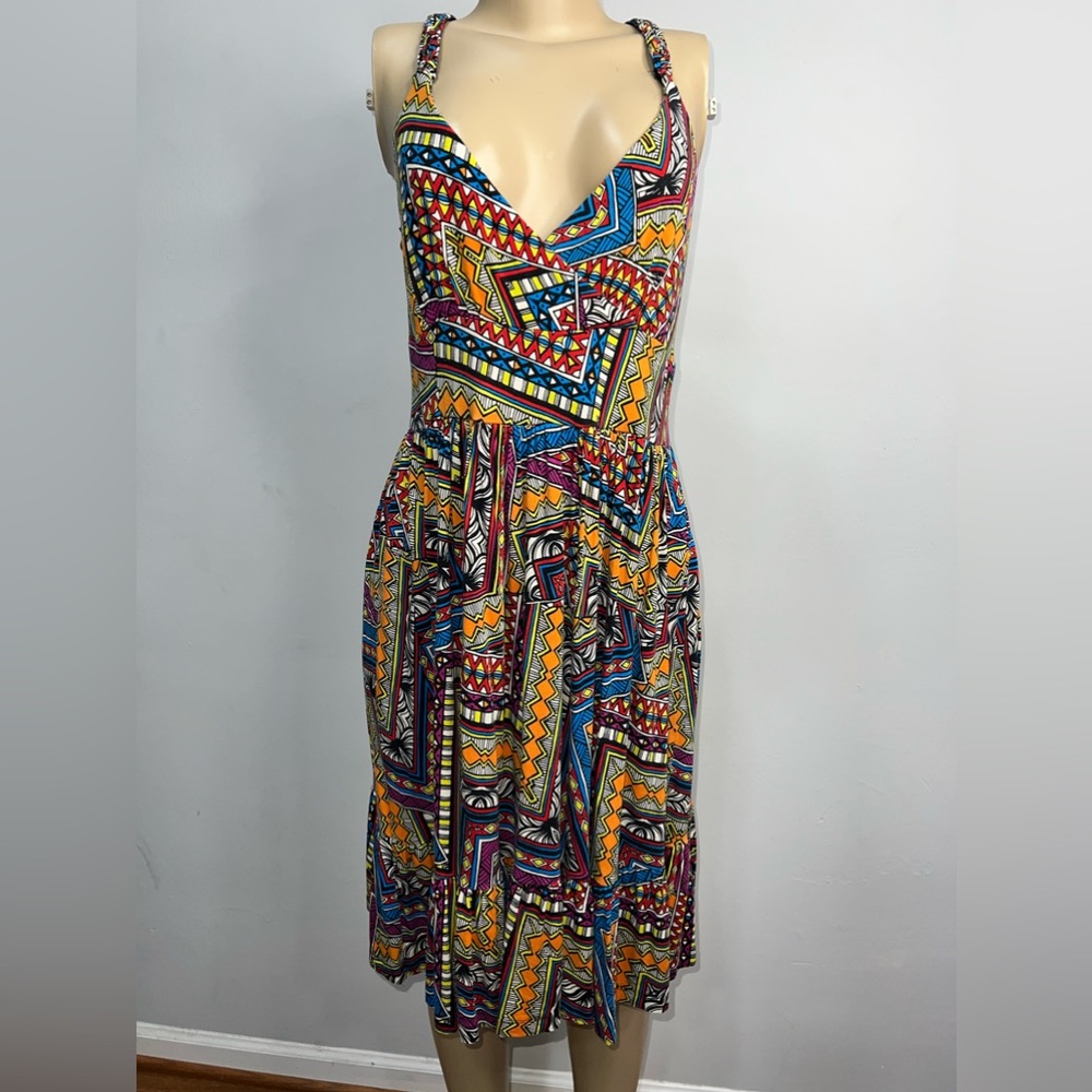 Spense sleeveless, colorful dress size large - Picture 1 of 9